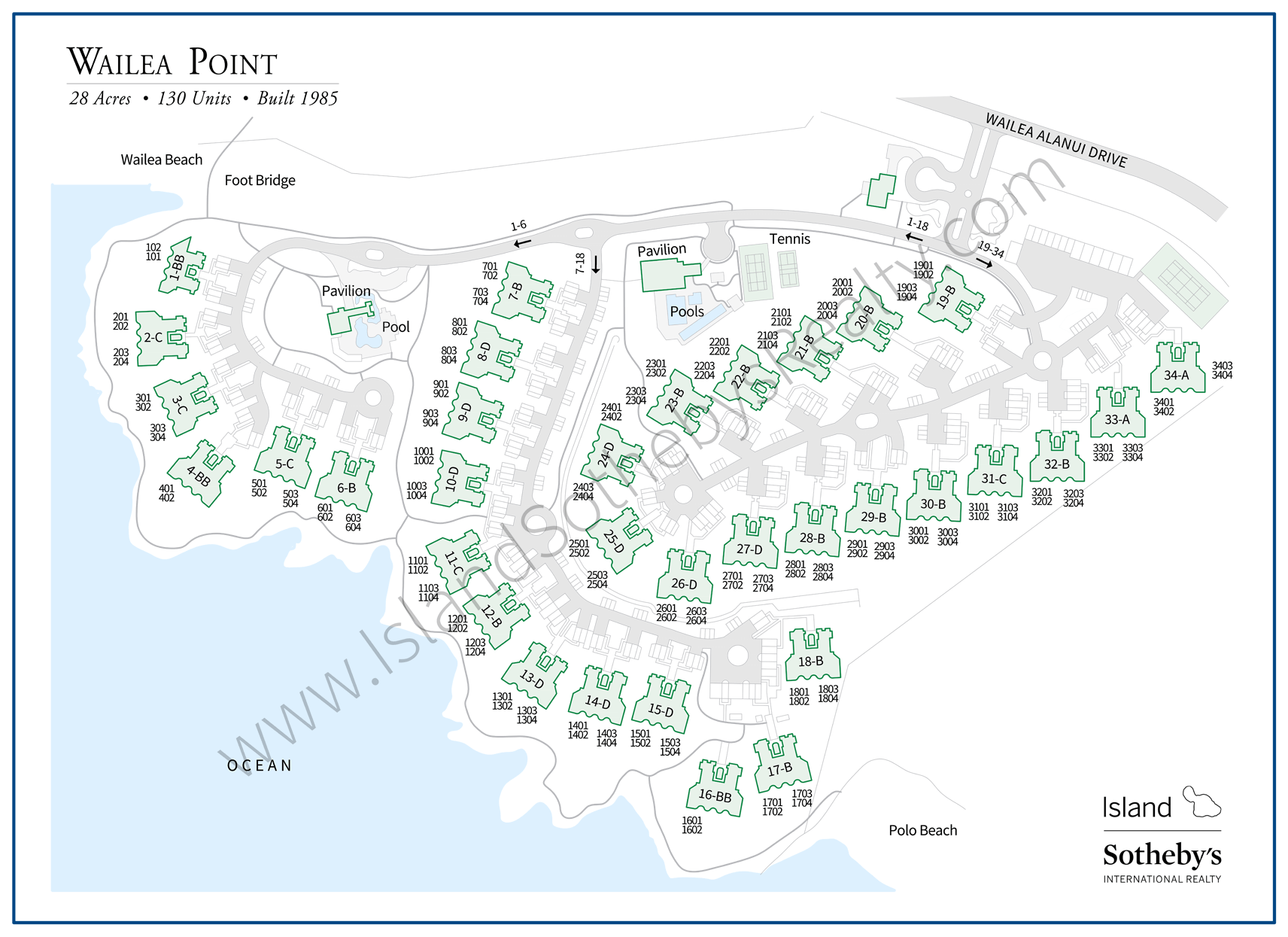 Map of Wailea Point Maui